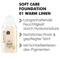 01 Warm Linen - Fond De Teint Soft Care... 10 01 Warm Linen - Fond De Teint Soft Care... -Magazinul Boutique 01 warm linen fond de teint soft care bio et vegan de sante naturkosmetik 4
