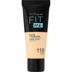 Maybelline 118 Nude - Fond De Teint FIT ME MATTE &...