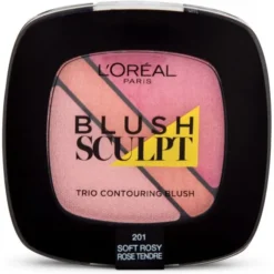 L'Oreal 201 Rose Tendre - Blush Trio Sculpt...