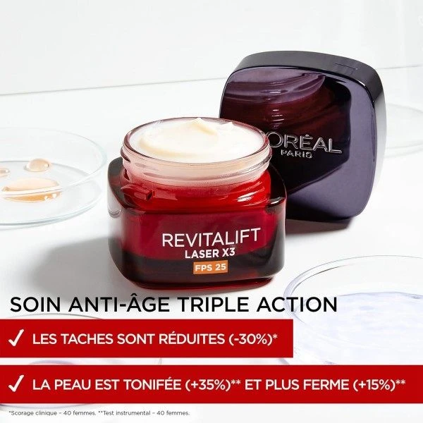 L'Oreal Crème De Jour Triple Action Avec... 3 L'Oreal Crème De Jour Triple Action Avec... – Image 3