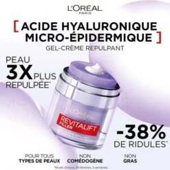 L'Oreal Gel-Crème Repulpant Hydratant & Anti-âge... -Magazinul Boutique gel creme repulpant hydratant anti age revitalift filler de loreal paris 2