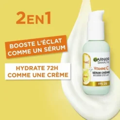 Garnier Sérum Crème 2-en-1 Hydratation & Éclat... -Magazinul Boutique serum creme 2 en 1 hydratation eclat enrichi en vitamine de garnier bio 3