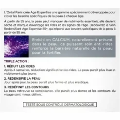 L'Oreal Soin De Jour Redensifiant Anti-Rides... -Magazinul Boutique soin de jour redensifiant anti rides triple action 55 enrichi en calcium age expertise de loreal paris 2